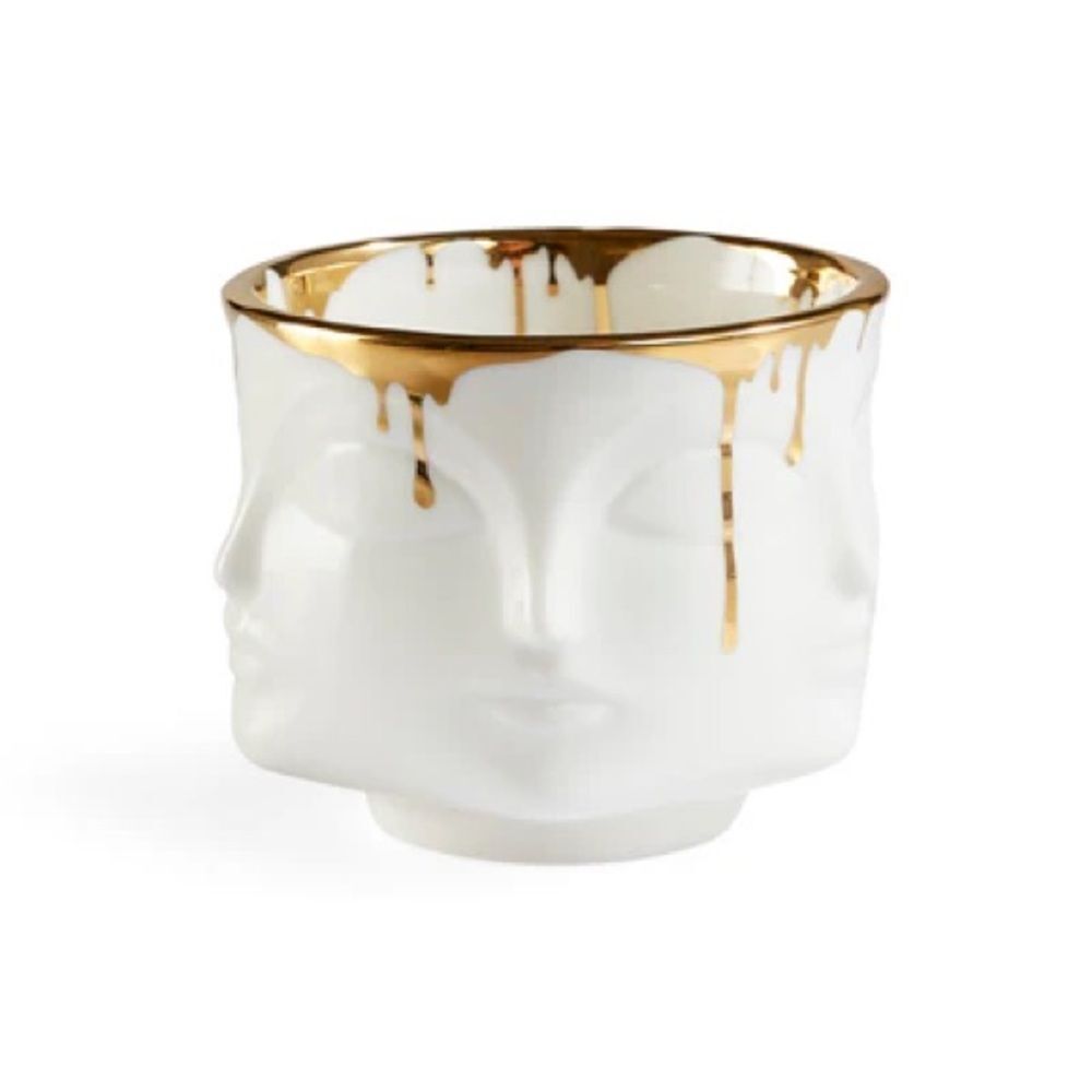 JONATHAN ADLER Dora Maar Condiment Bowl. White with Genuine Gold. Unused.